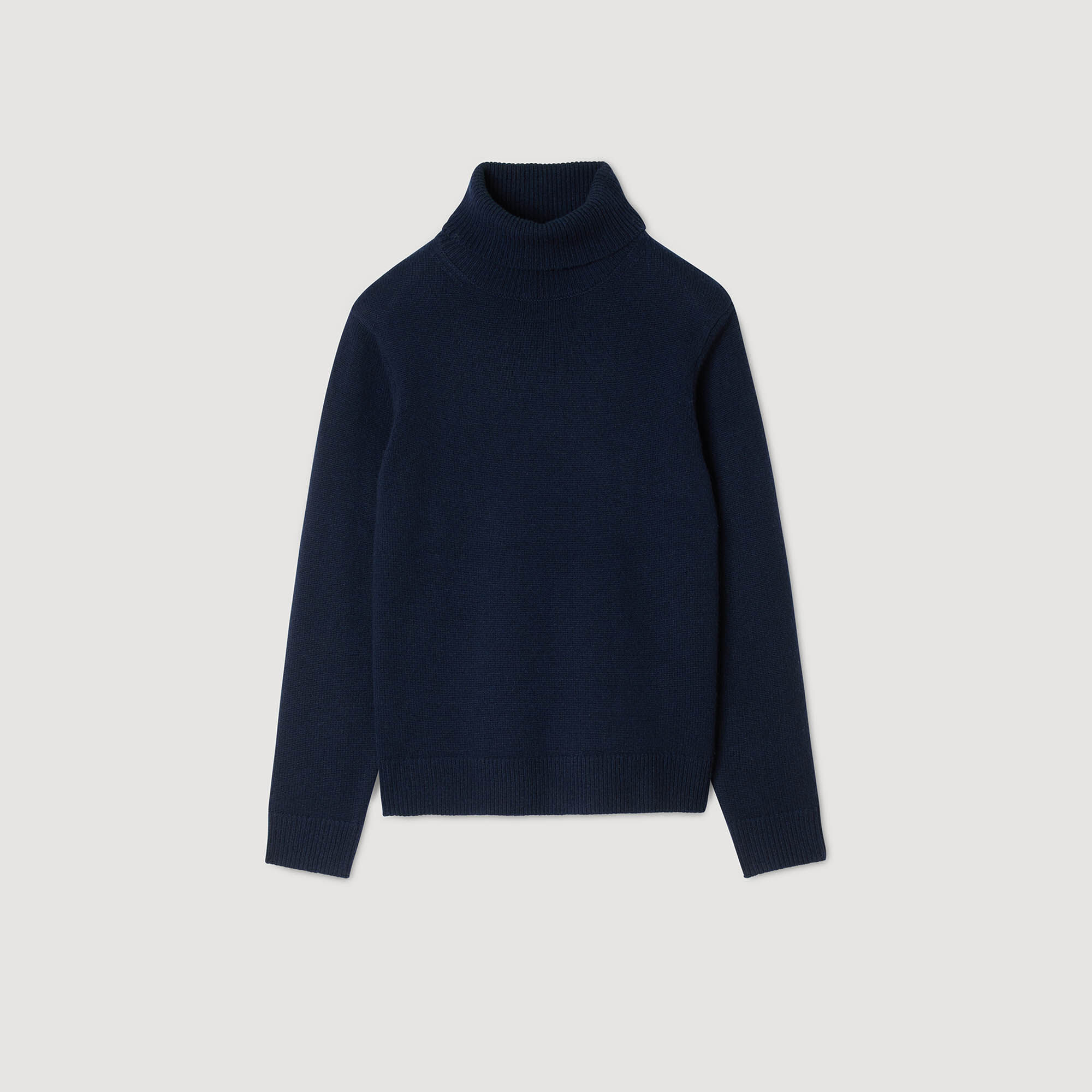 Woll- und Kaschmir-Pullover mit Rollkragen