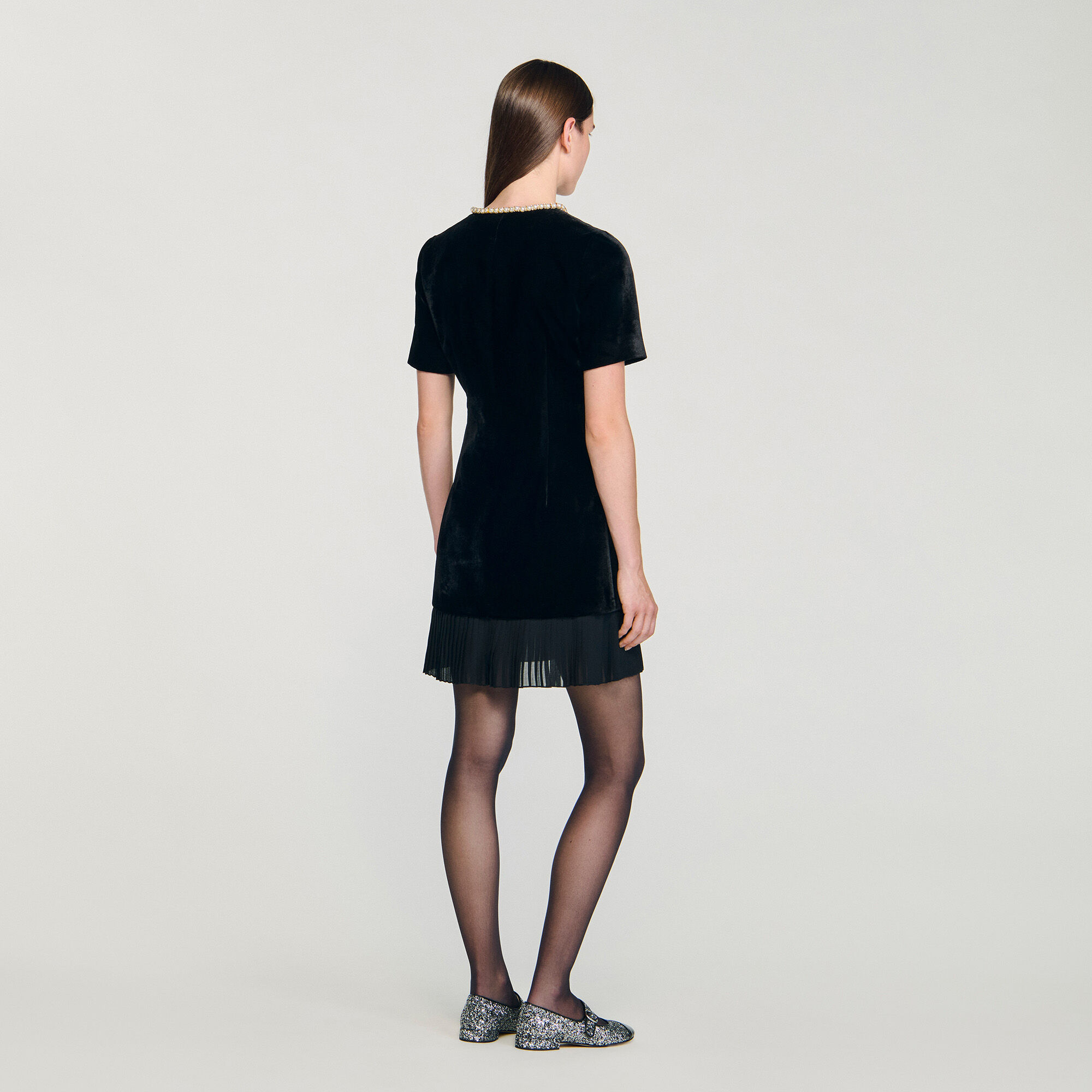 Mini-Seidenkleid