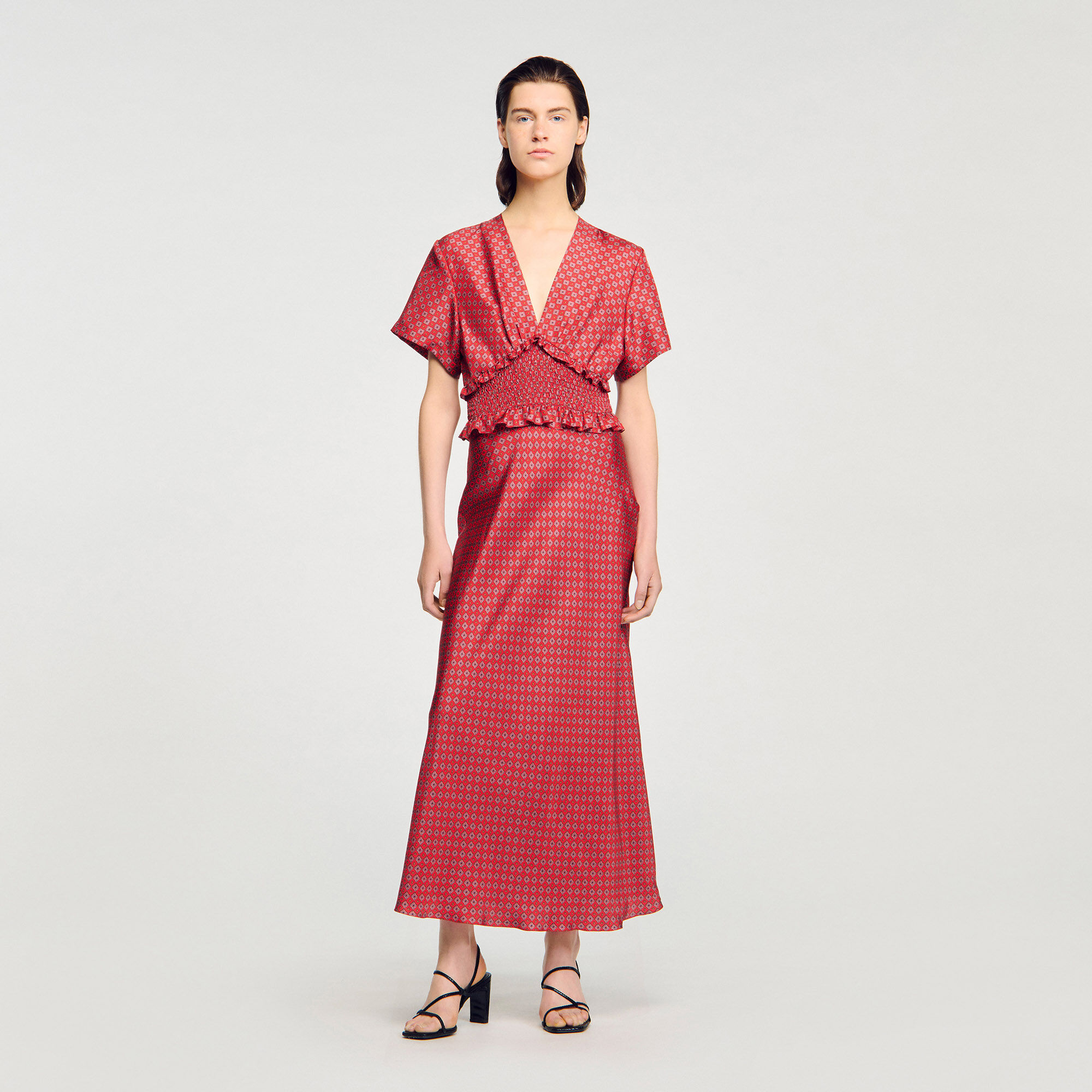 Maxikleid mit Schalprint