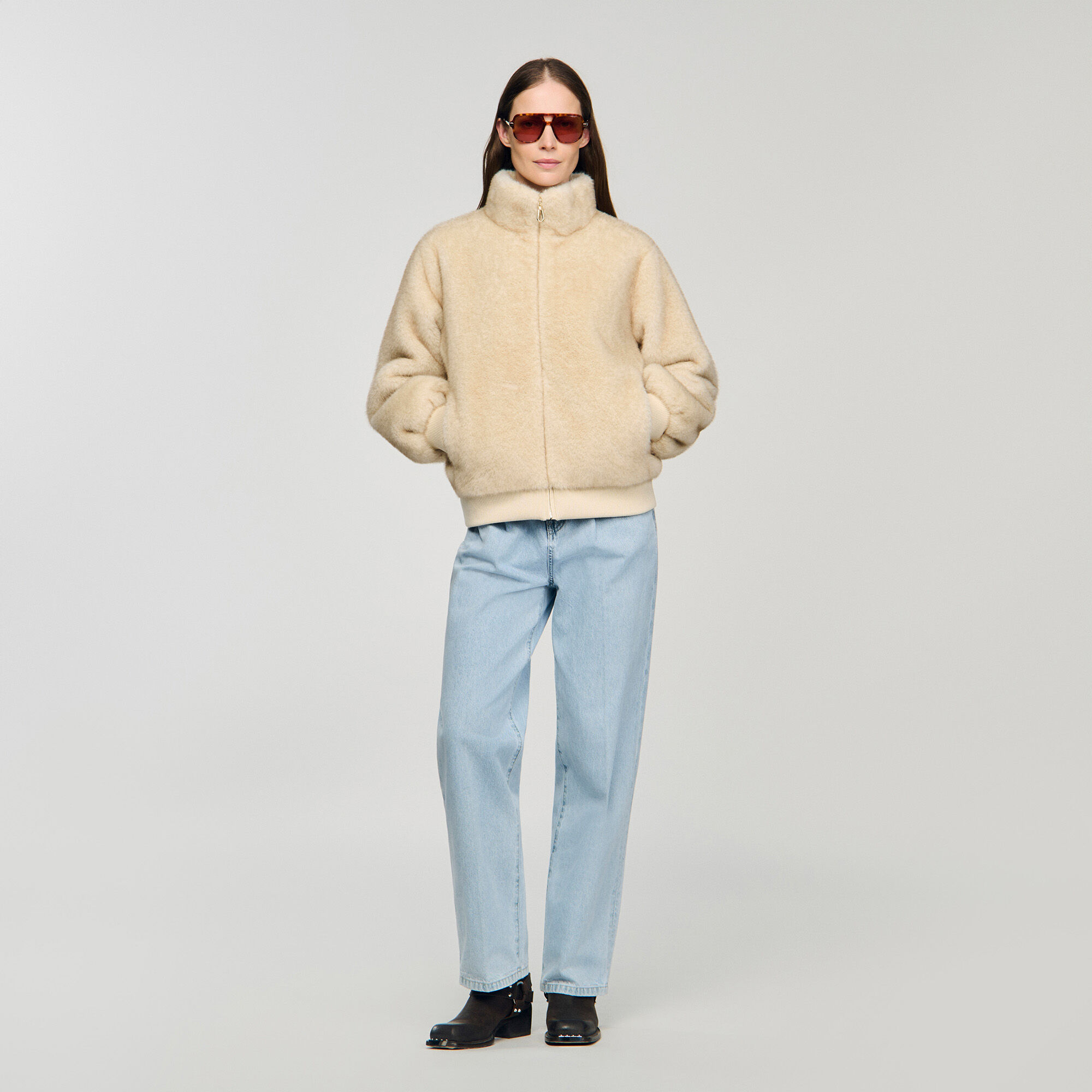 Fauxpelzjacke