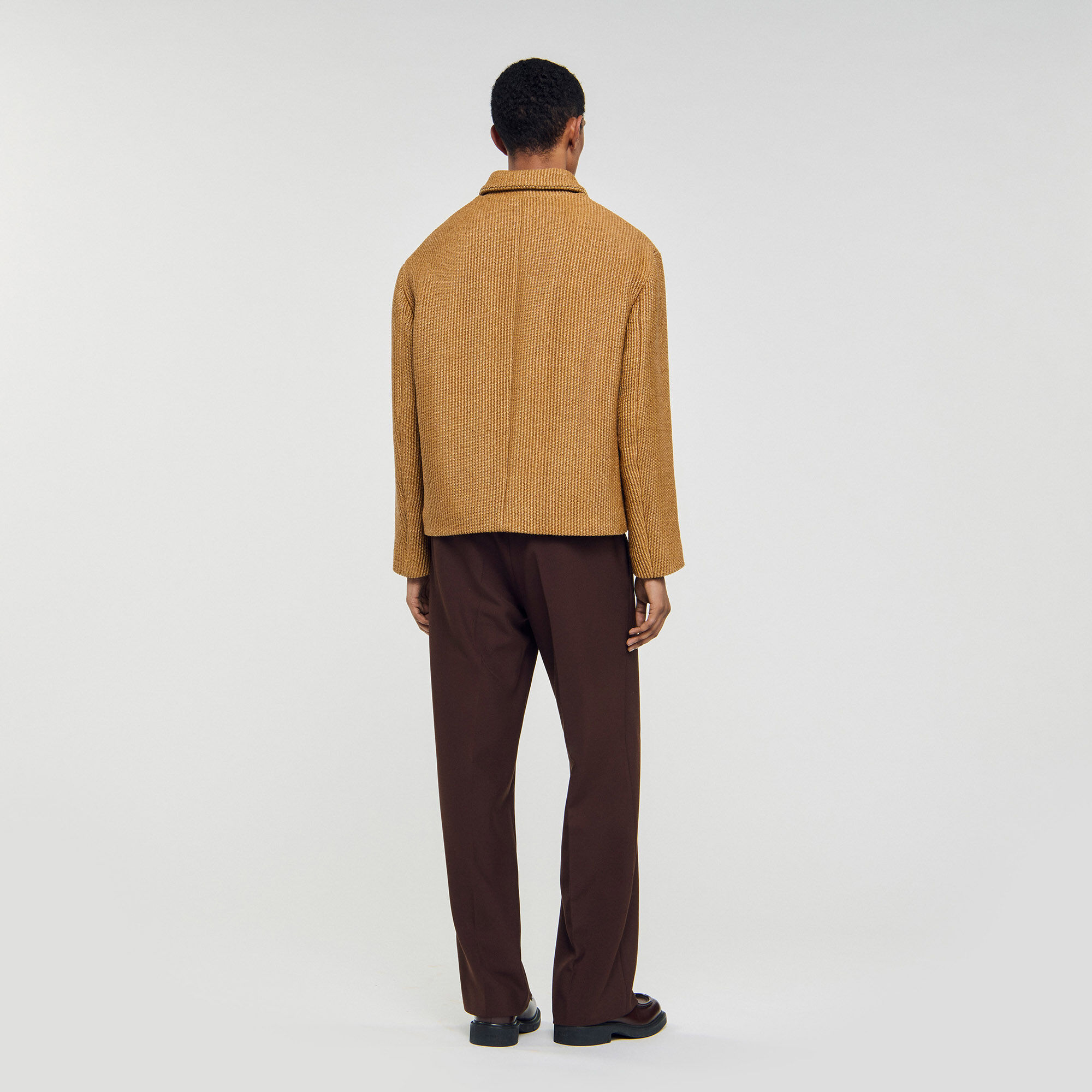 Gewebter Raffia-Jacke
