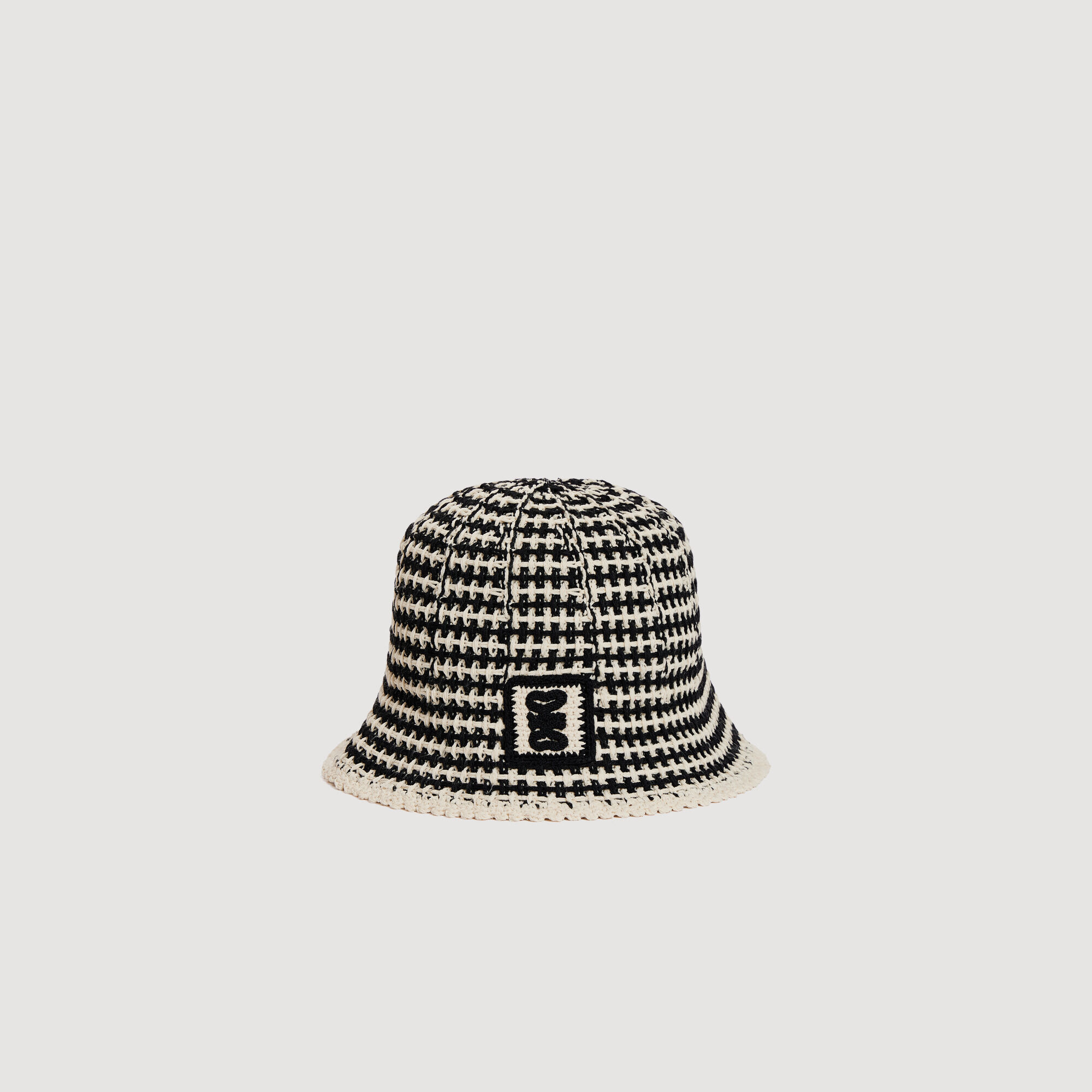 Krochethaube im Strickdesign