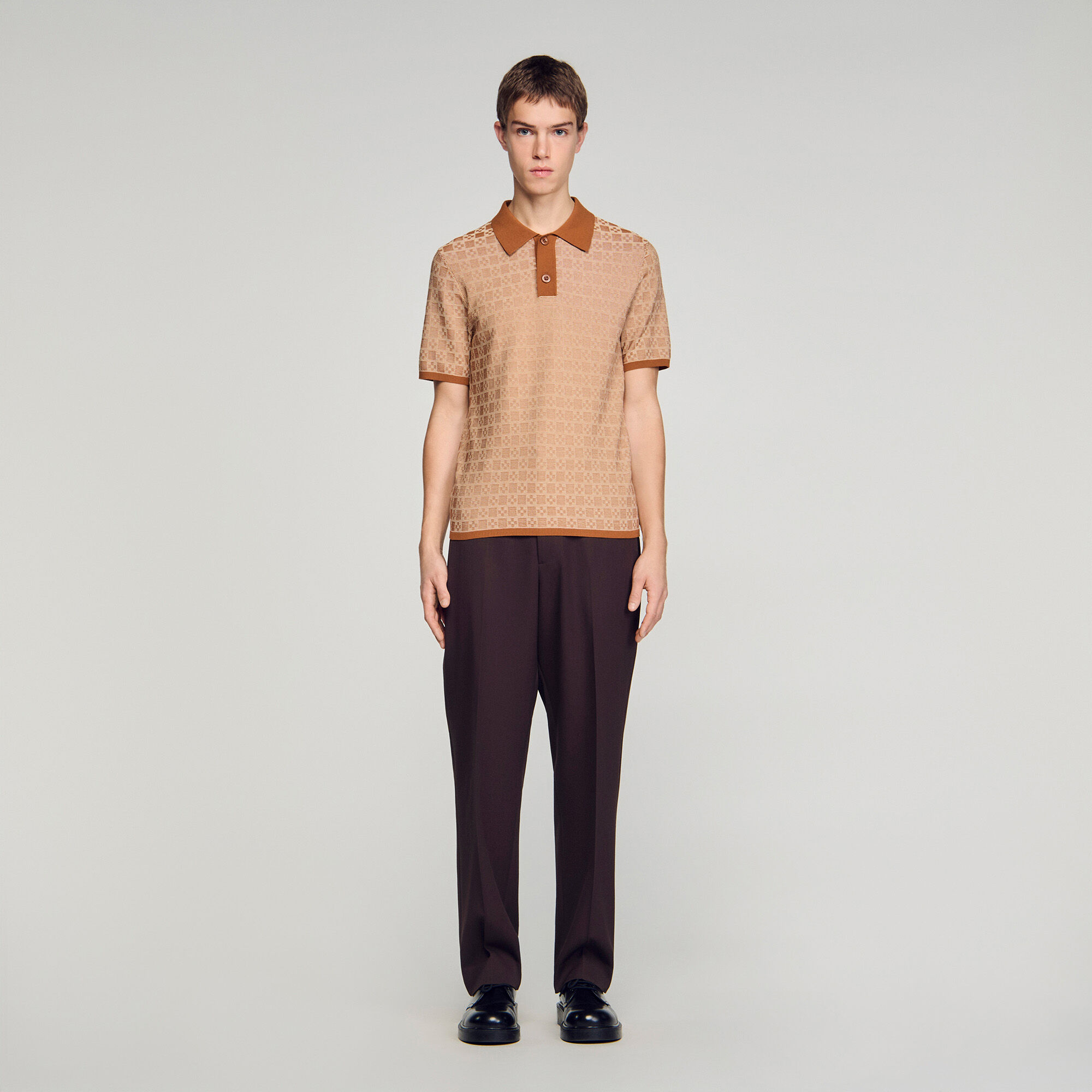 Polo-Shirt mit quadratischem Cross-Design