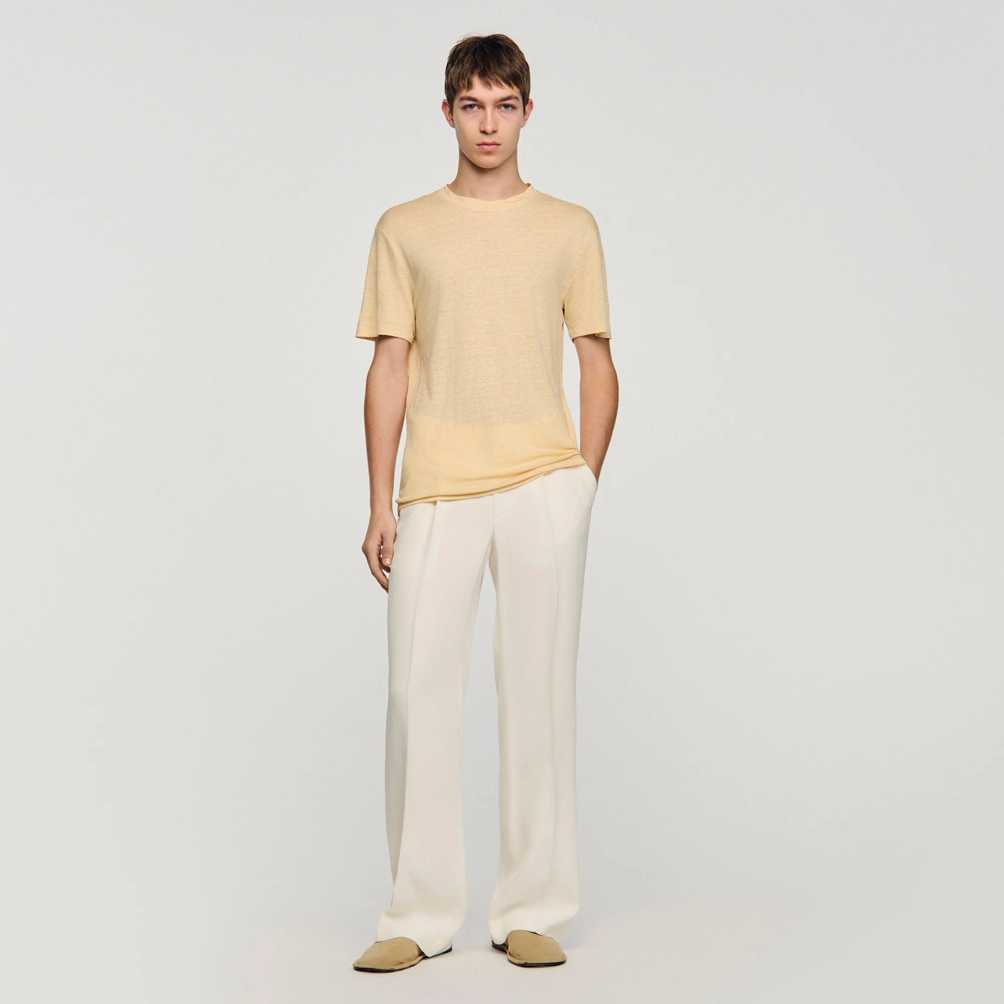 Leinen-T-Shirt