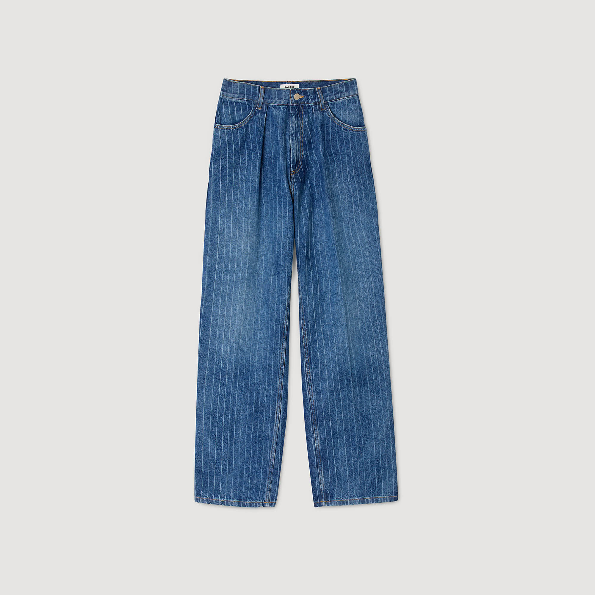 Weite Hose mit Streifen