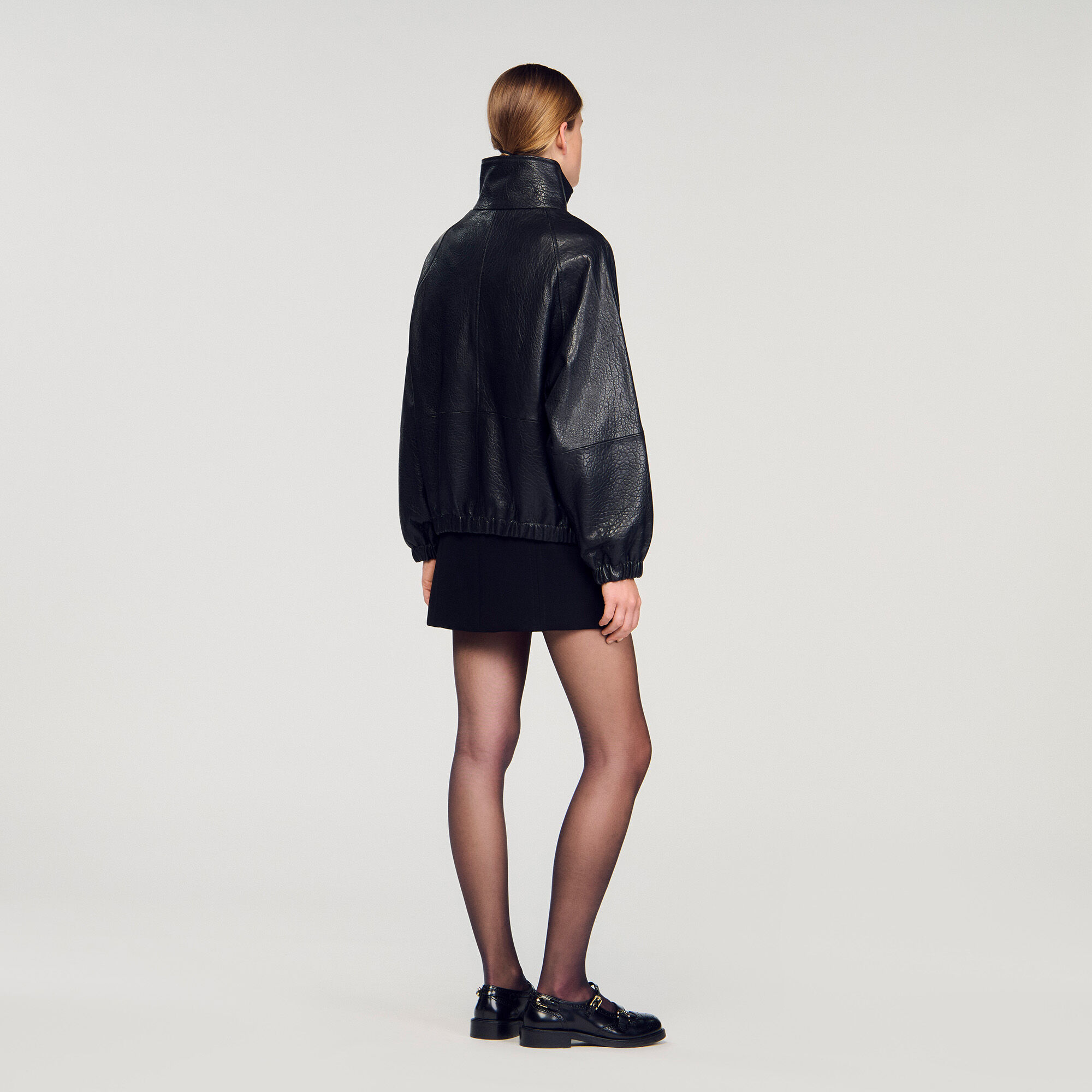 Übergrößeres Lederjacke