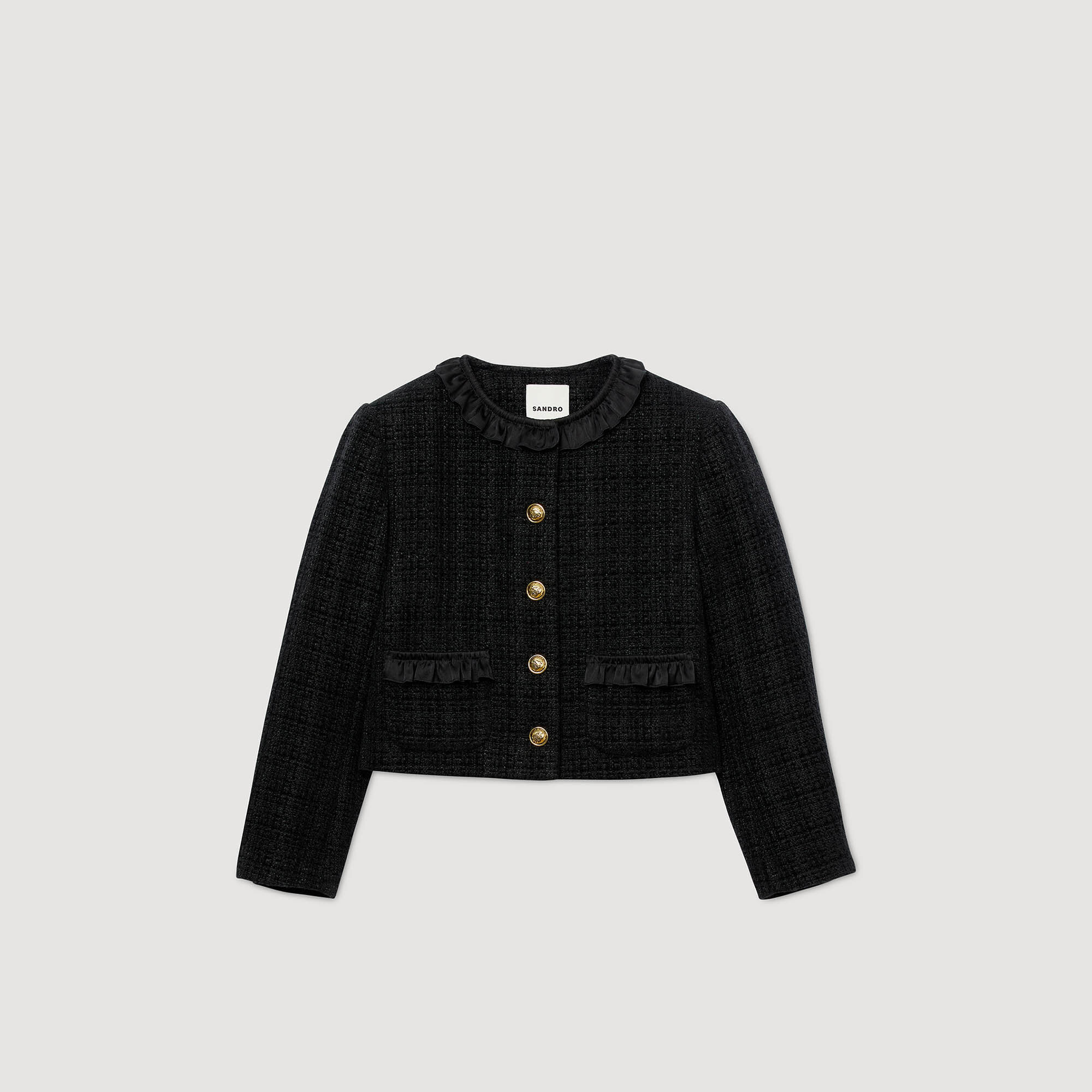 Rüschen-Tweed-Jacke