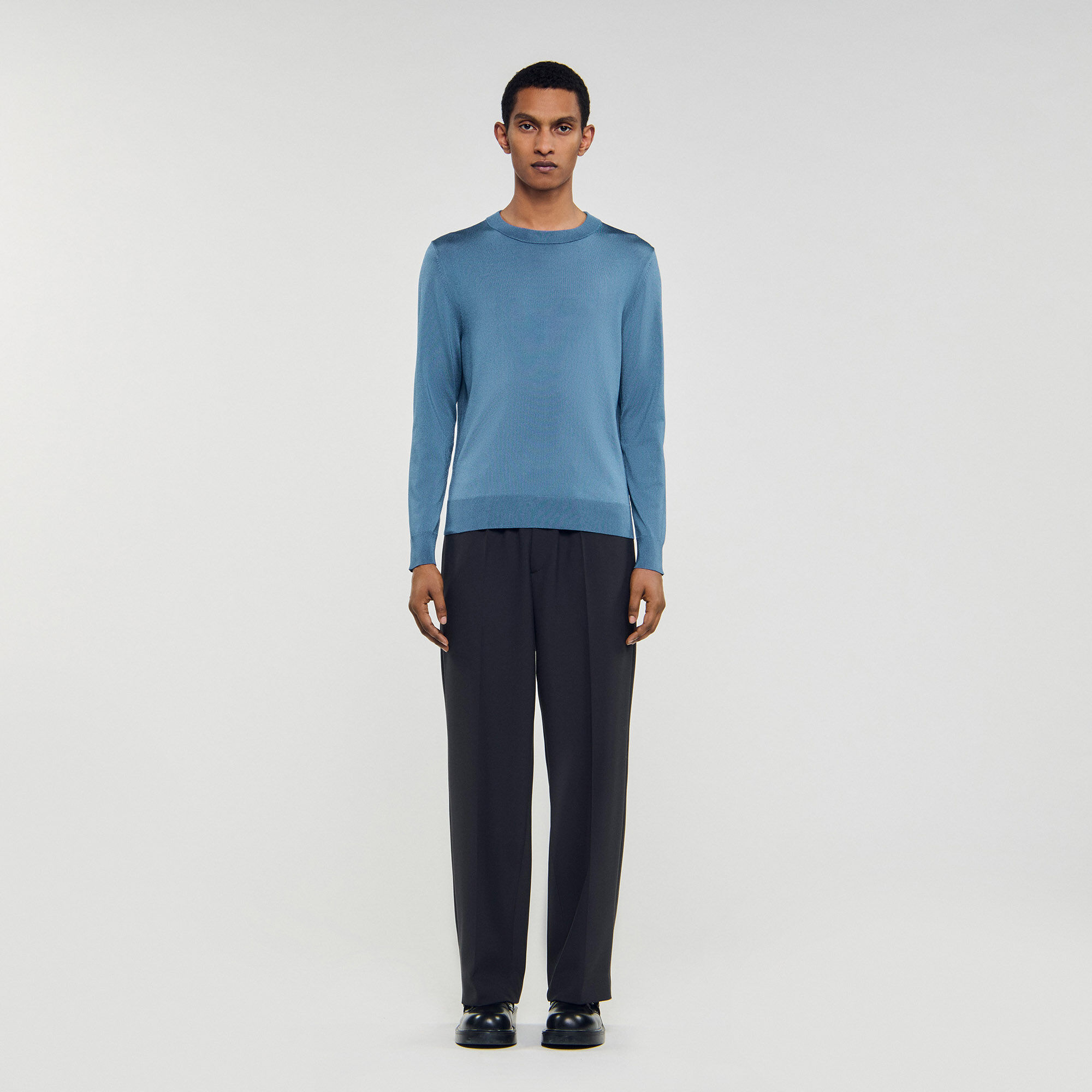 Fein gestrickter Pullover