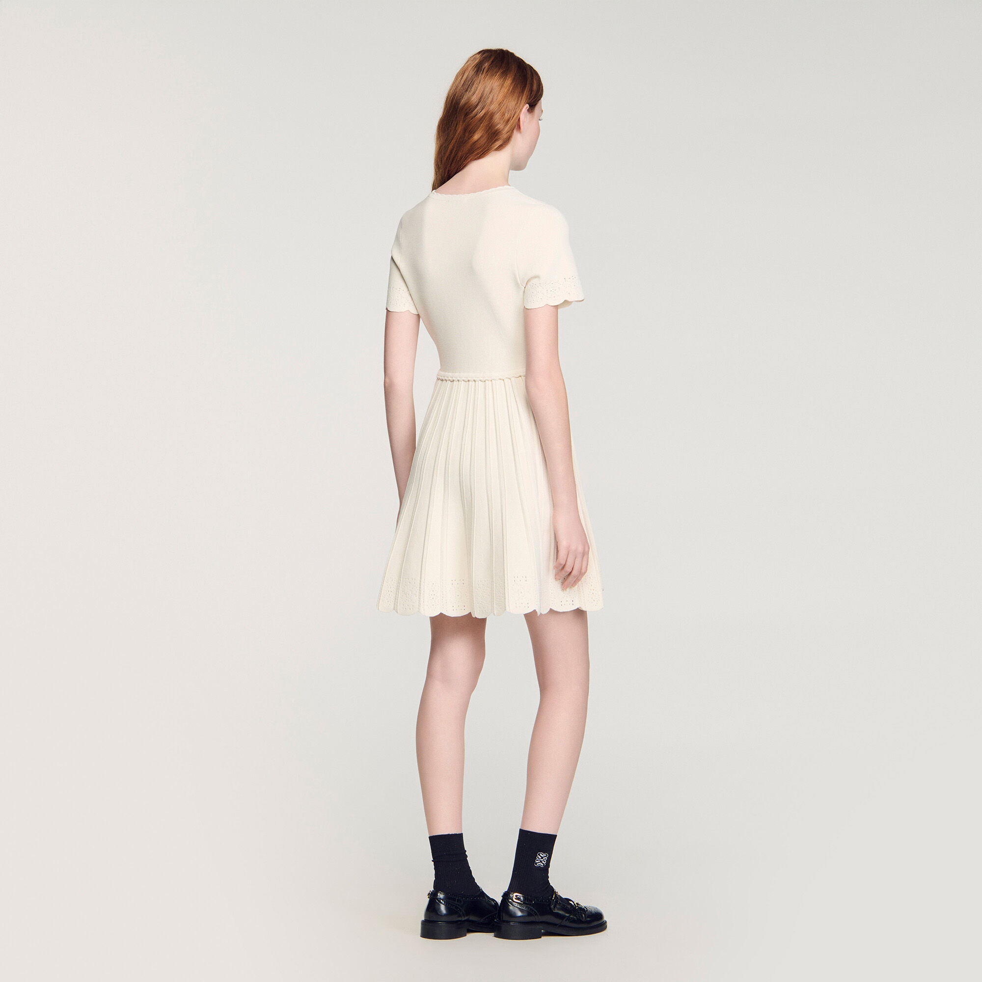 Minikleid aus Pointelle-Strick