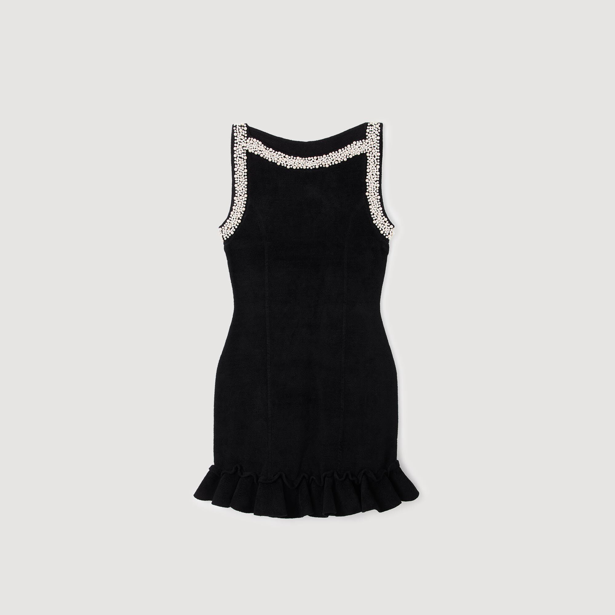 Minikleid mit Perlen
