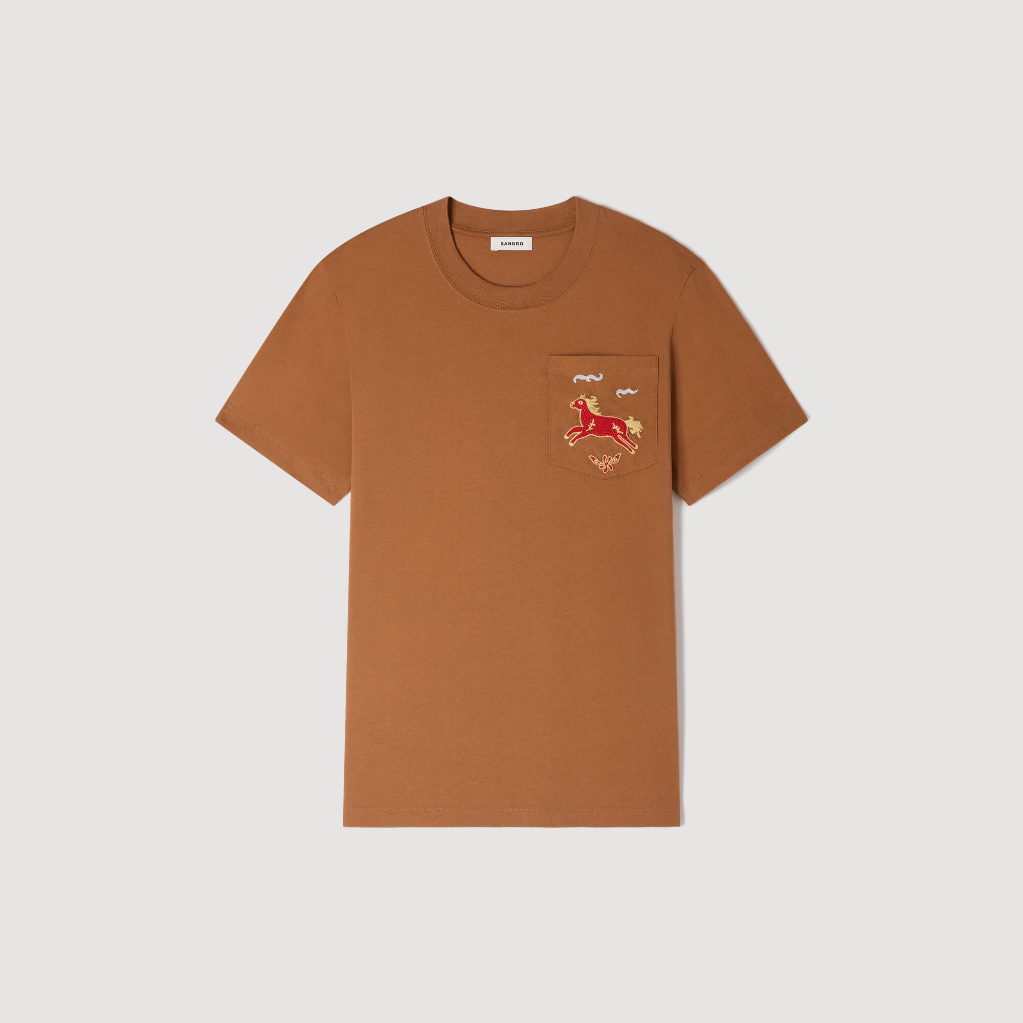 Bekleidetes Pferd Baumwoll-T-Shirt