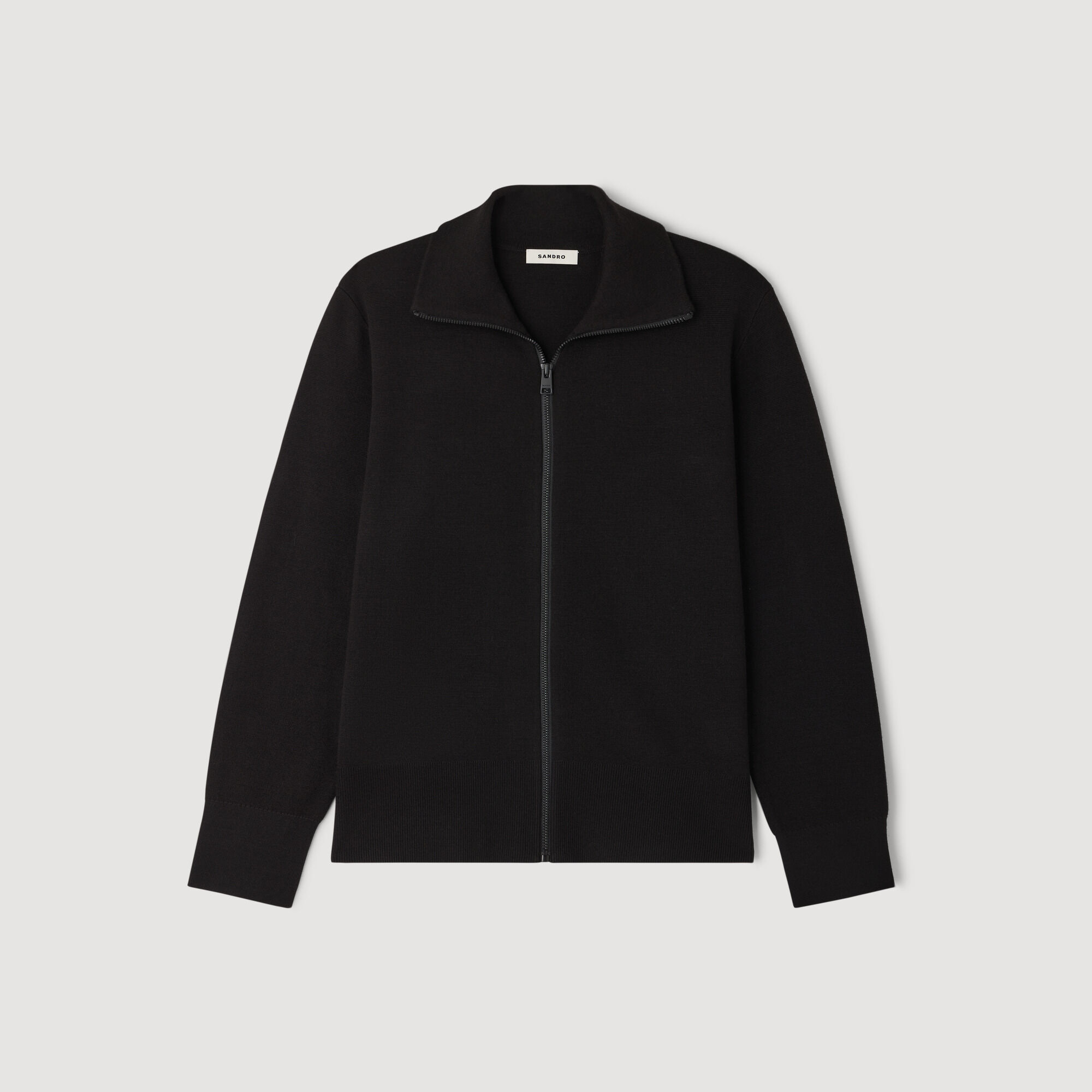 Zip-up-Woll-Pullover