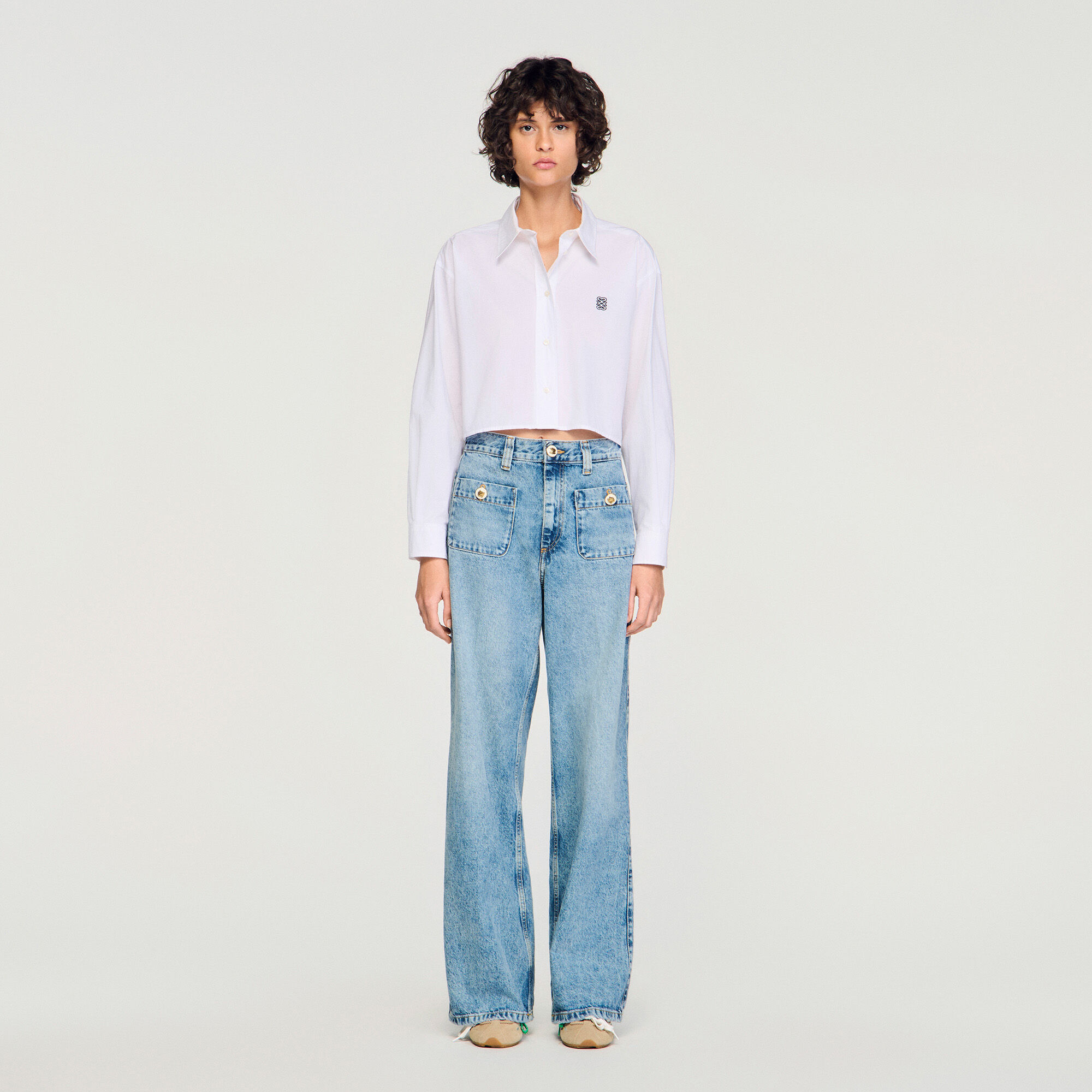 Ausgebleichte Jeans