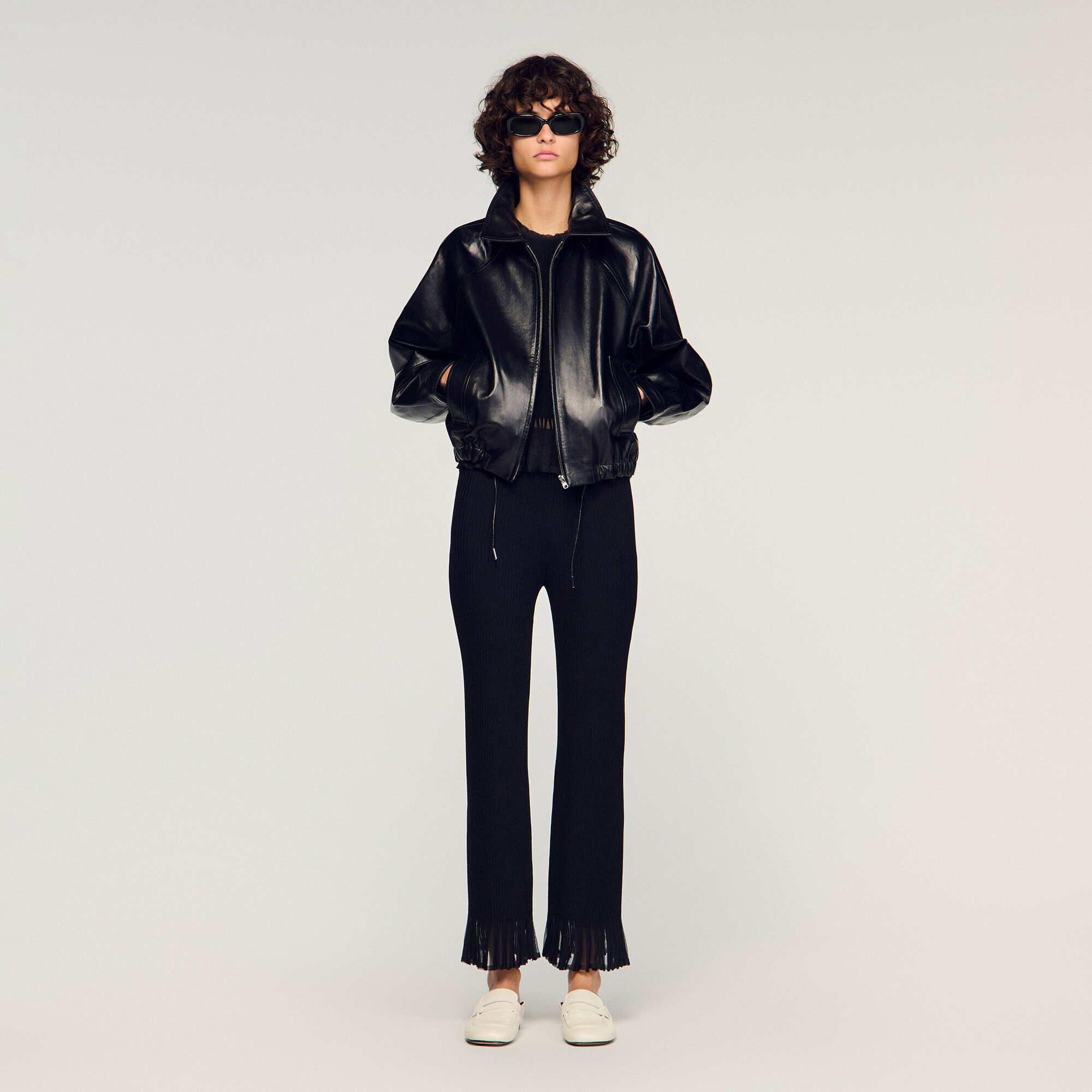 Rüschenstrickhose