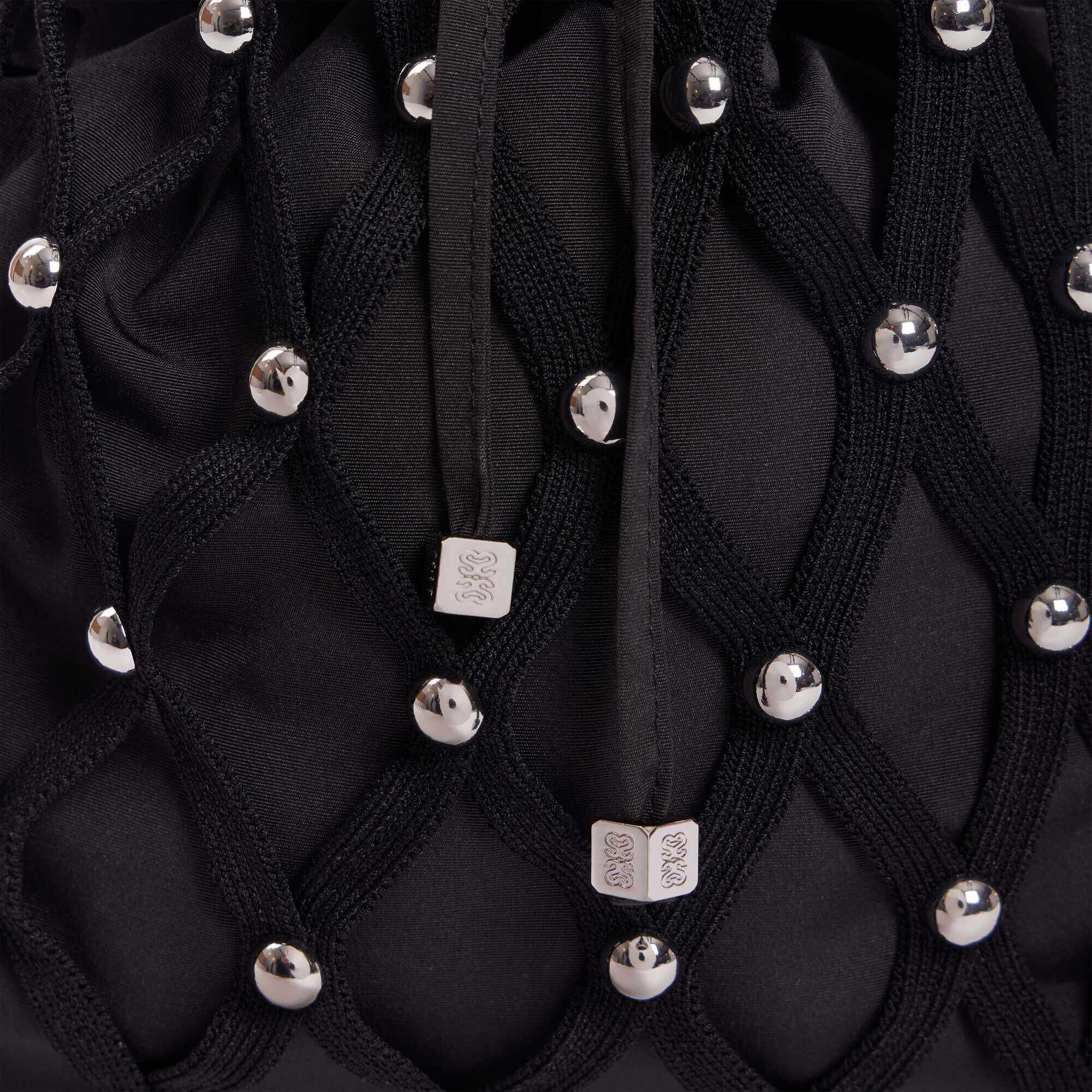 Stud-Verzierte Netz-Netz-Tasche