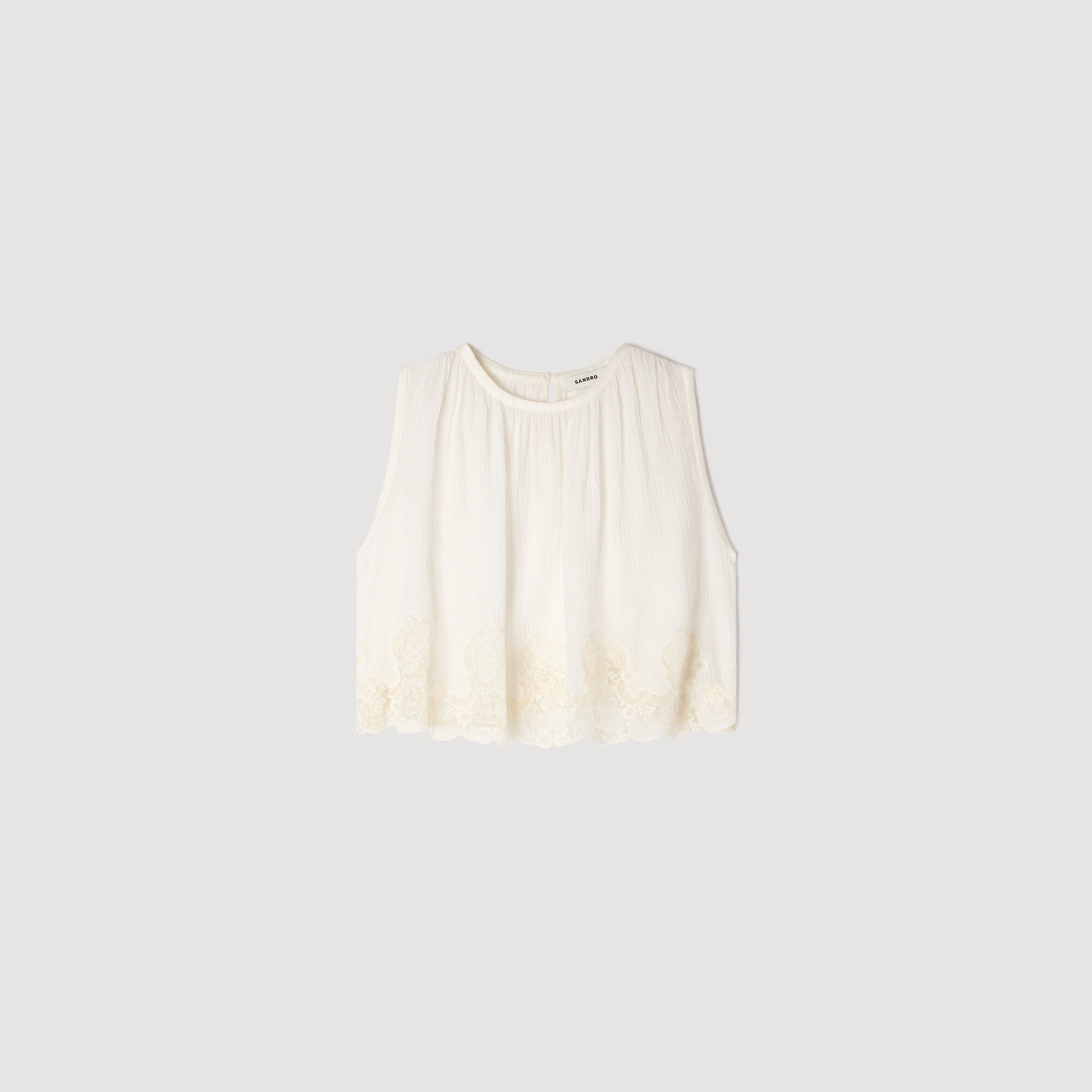 Crepon Crop-Top