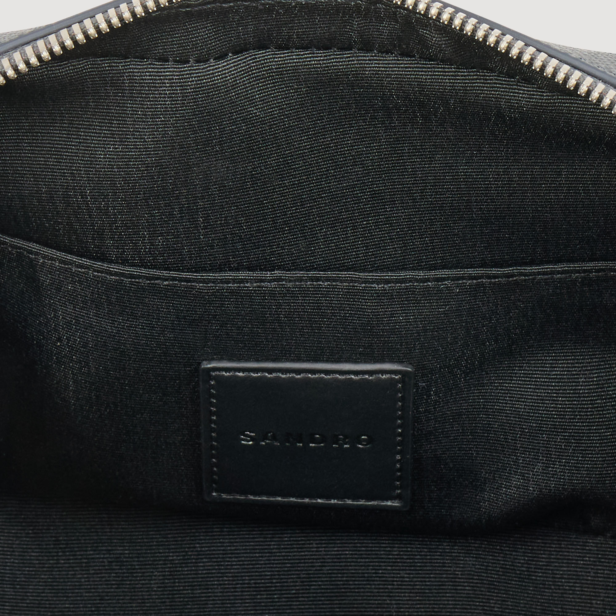 Kleine rekonstituierte Lederhandtasche