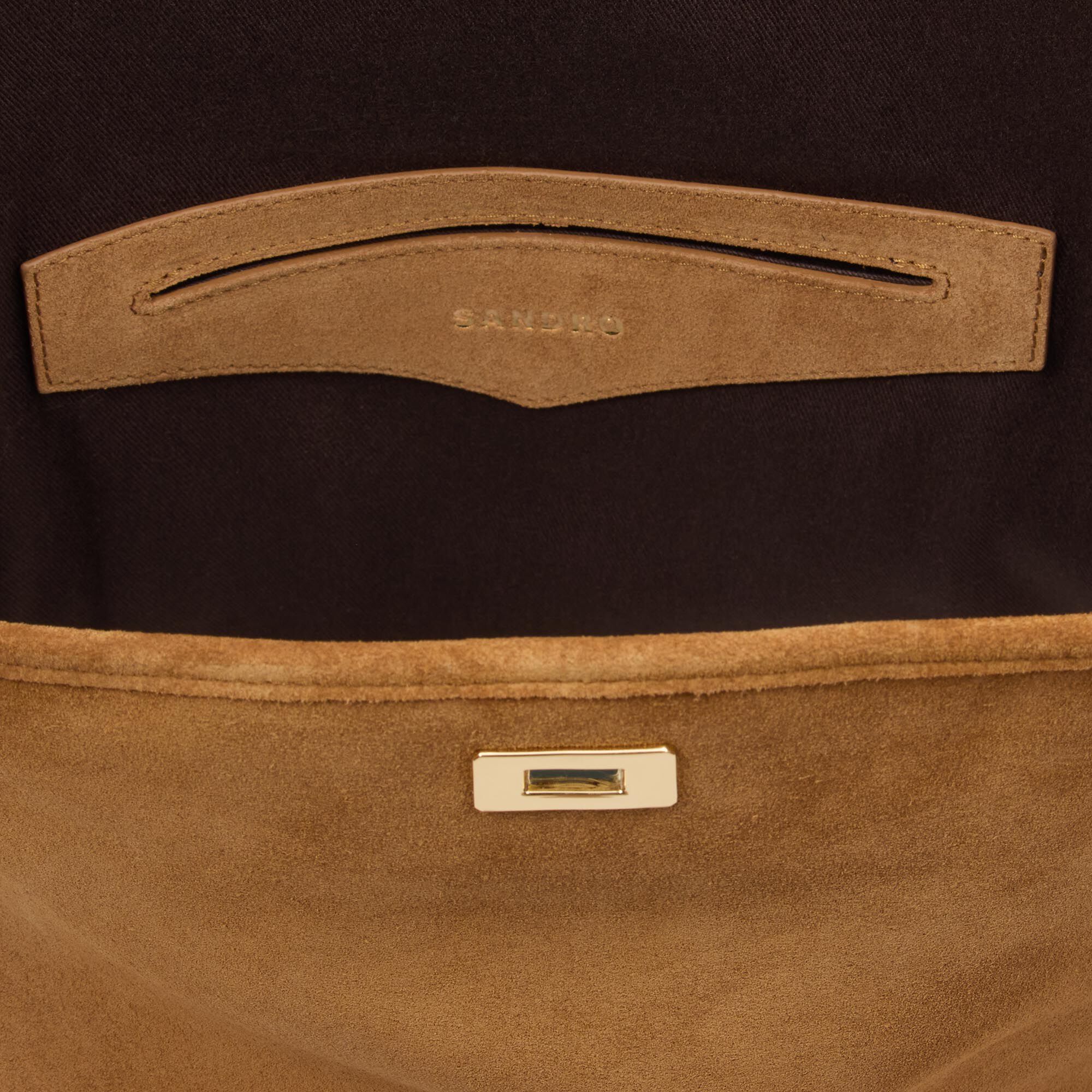 TANGOSO Bucket-Handtasche aus Leder mit Fransen