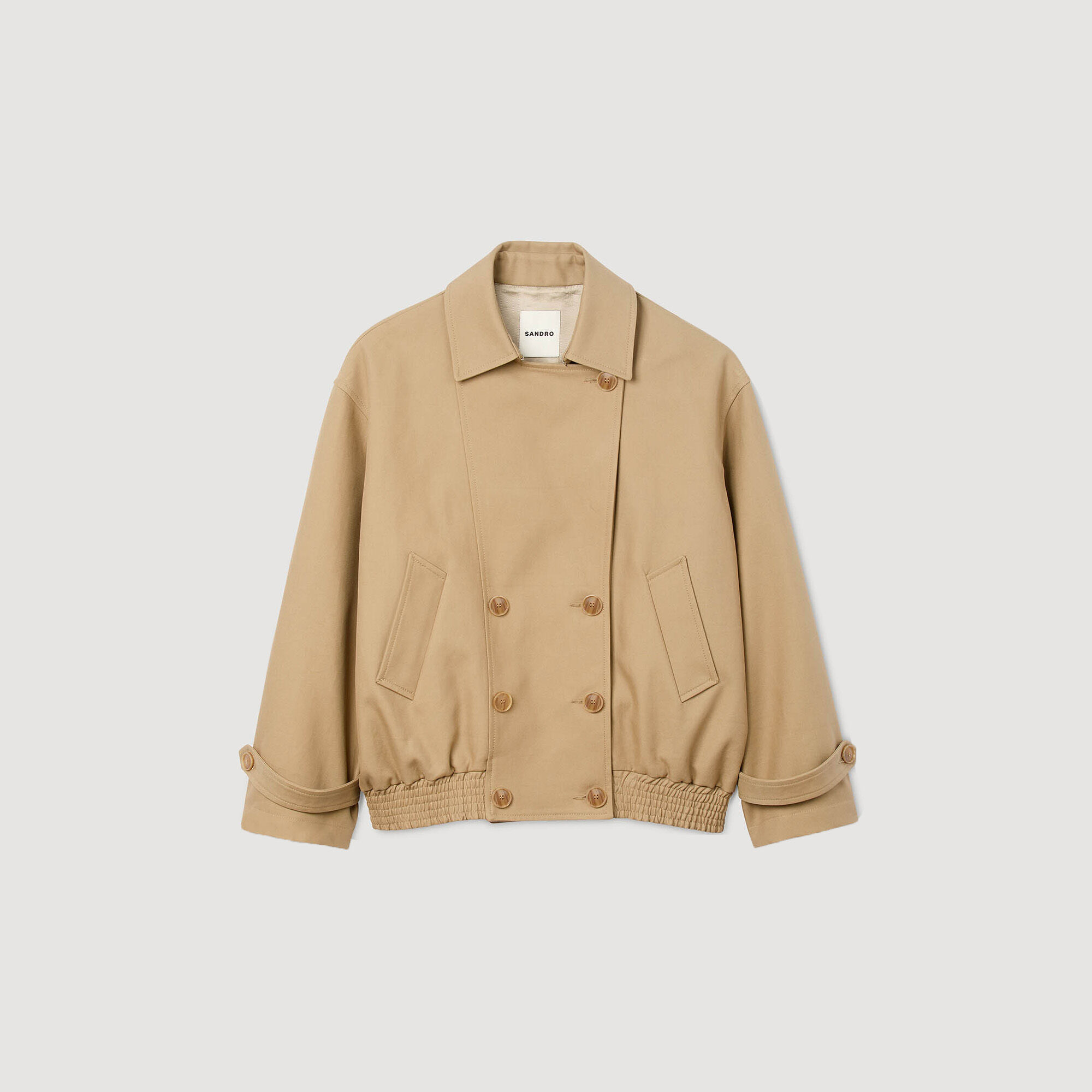 Kurze Oversize-Trenchcoat