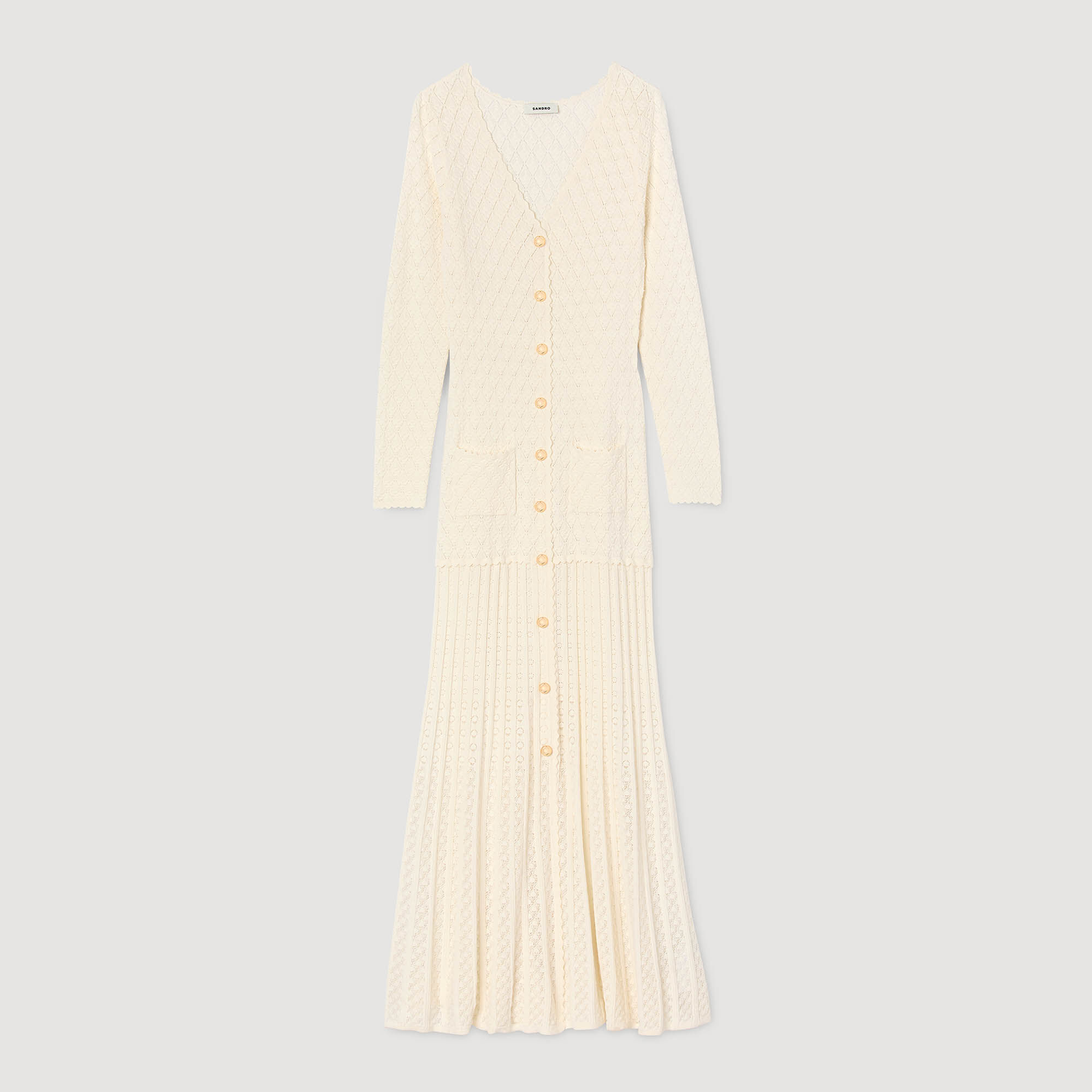 Schicker Strick-Midi-Kleid