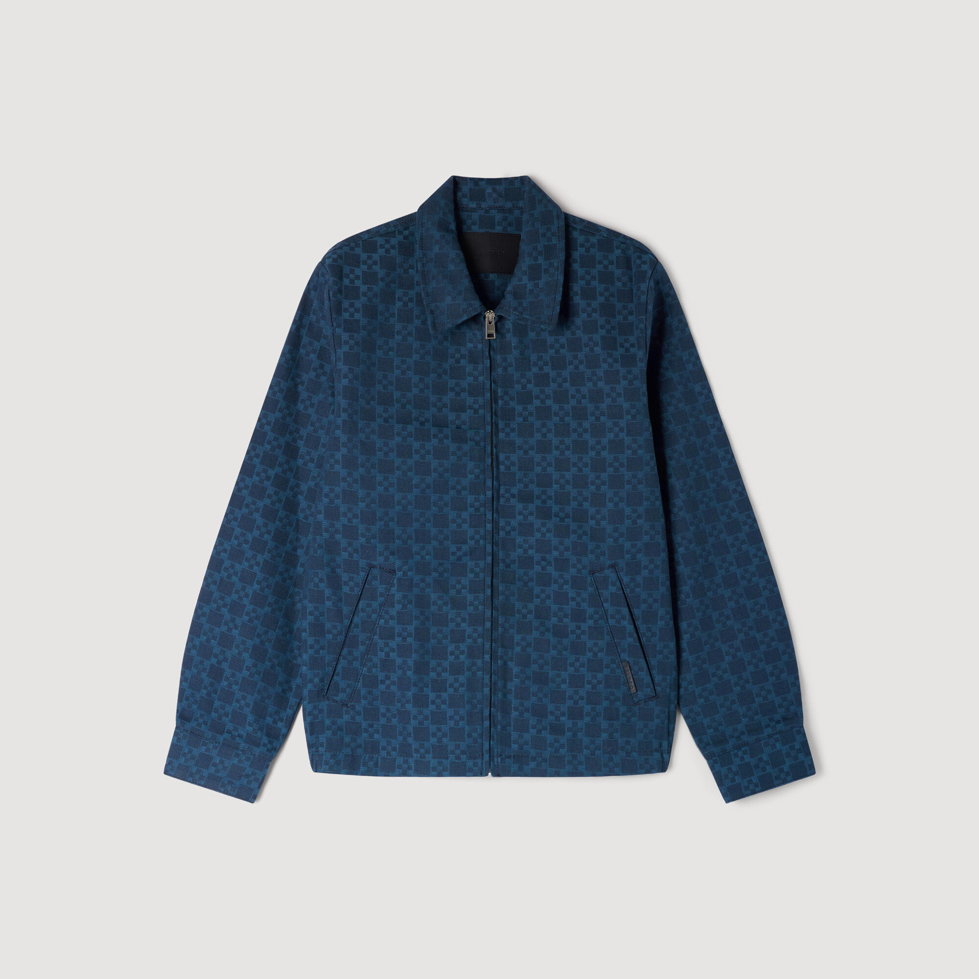 Quadrat-Kreuz Denim-Jacke