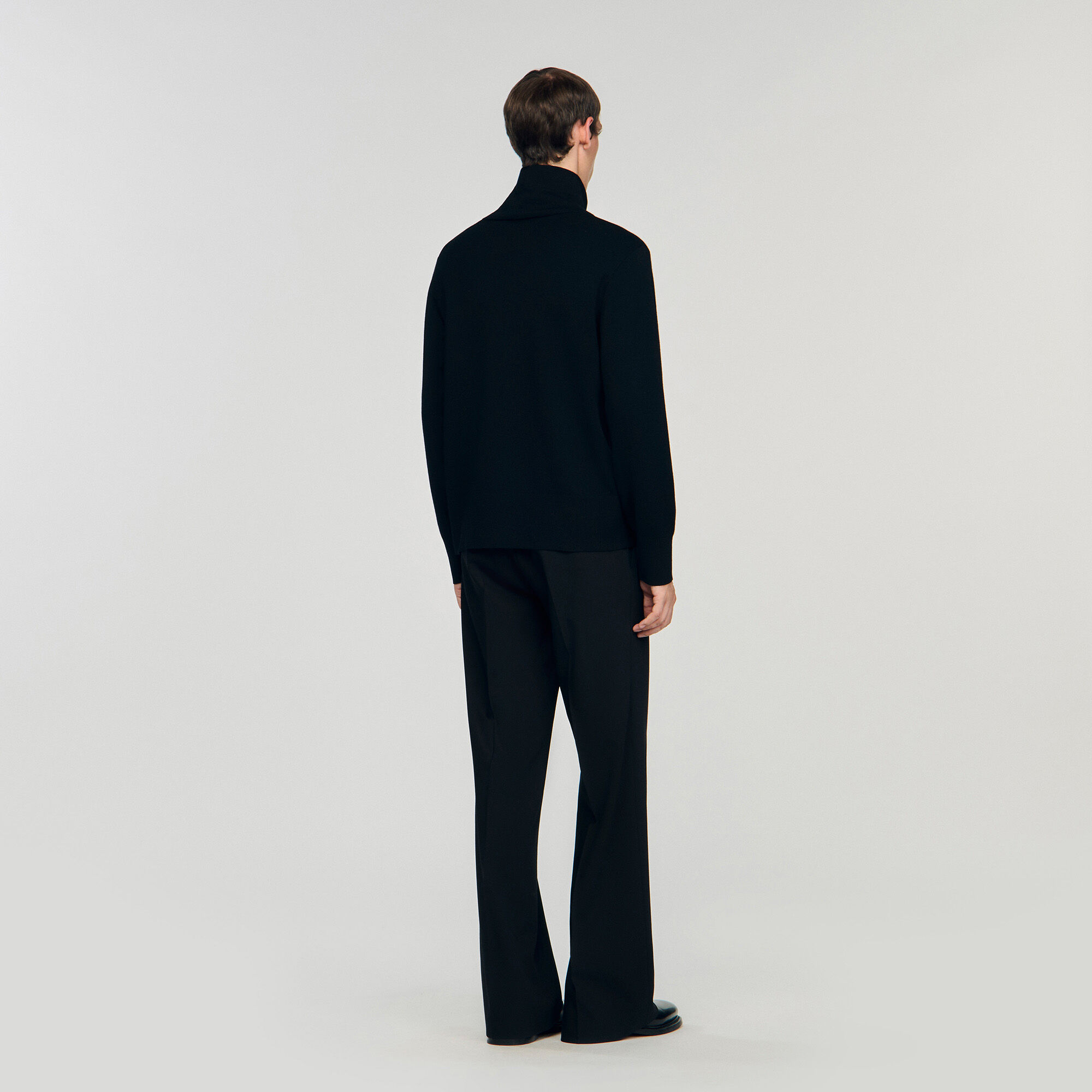Zip-up-Woll-Pullover