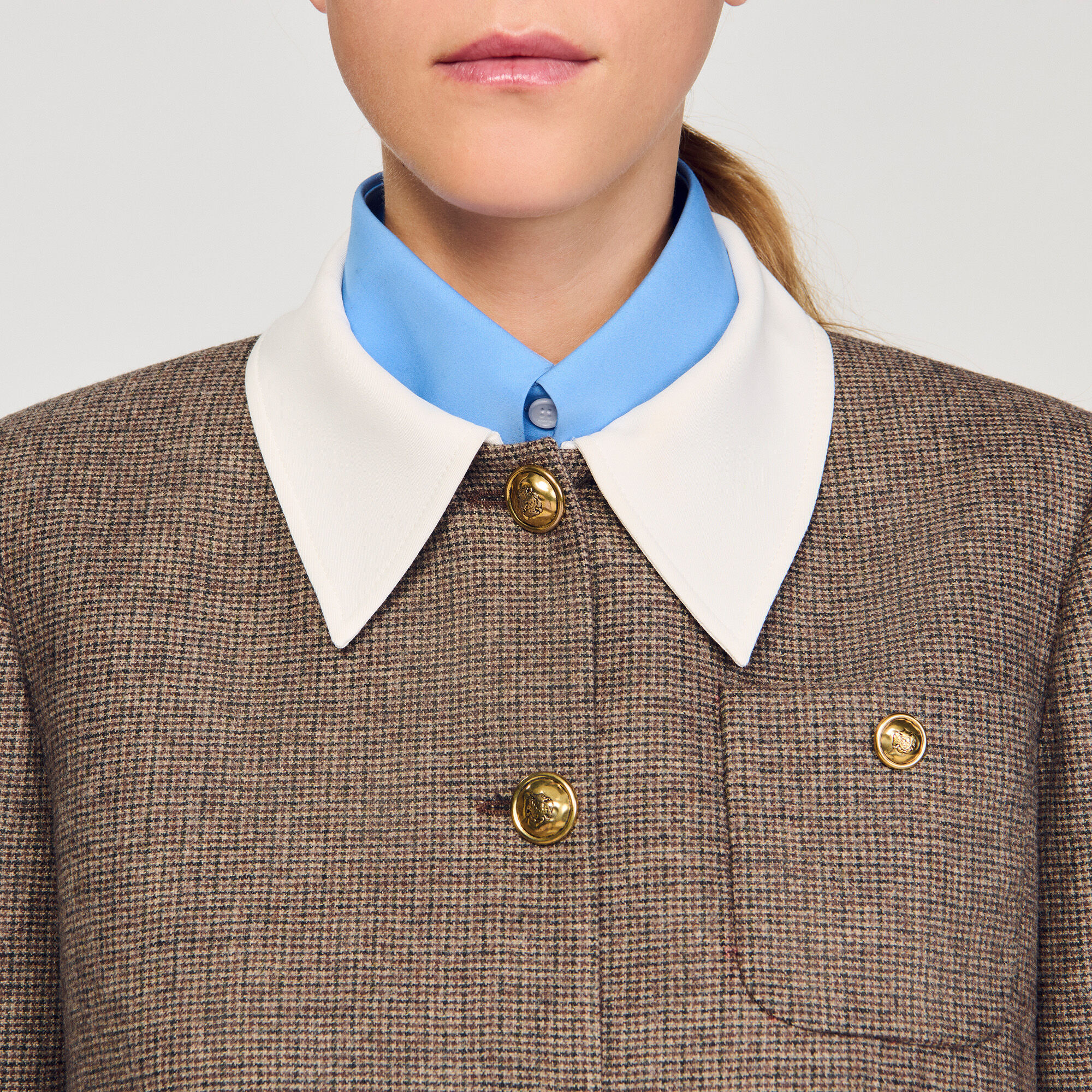 Houndstooth-Anzugjacke