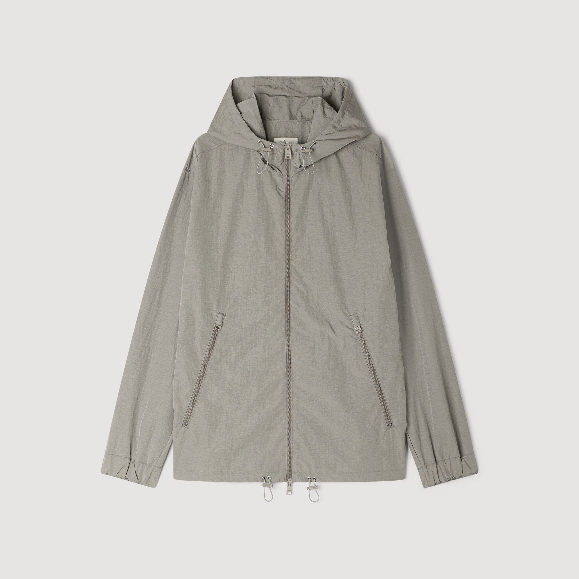 Technischer Kapuzen-Softshell-Jacke