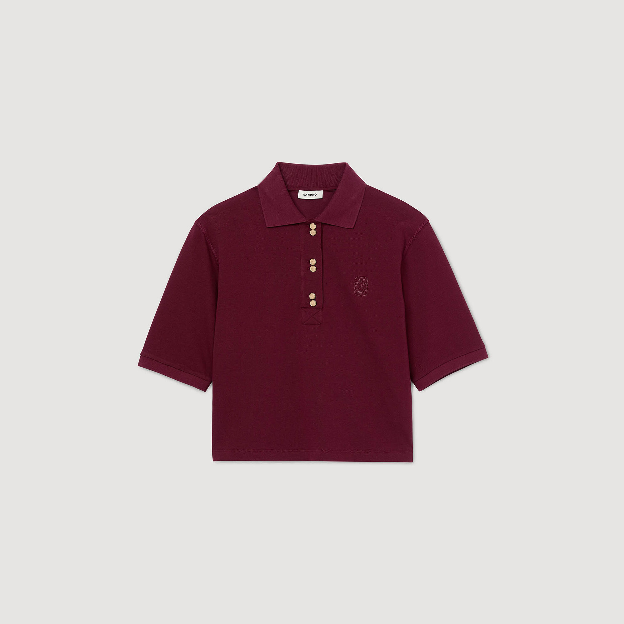 Polo-Shirt mit dekorativen Knöpfen