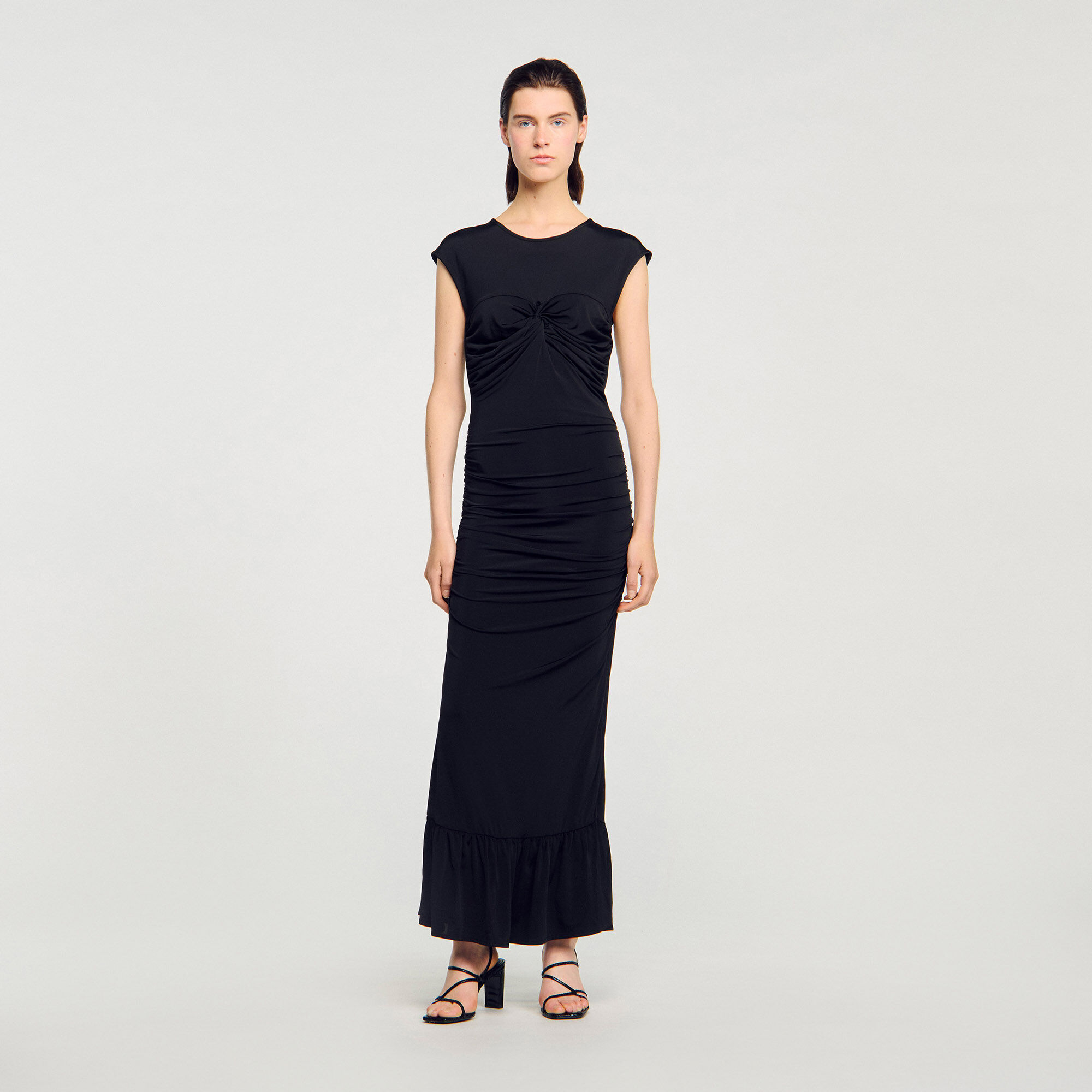 Gefaltete Maxikleid