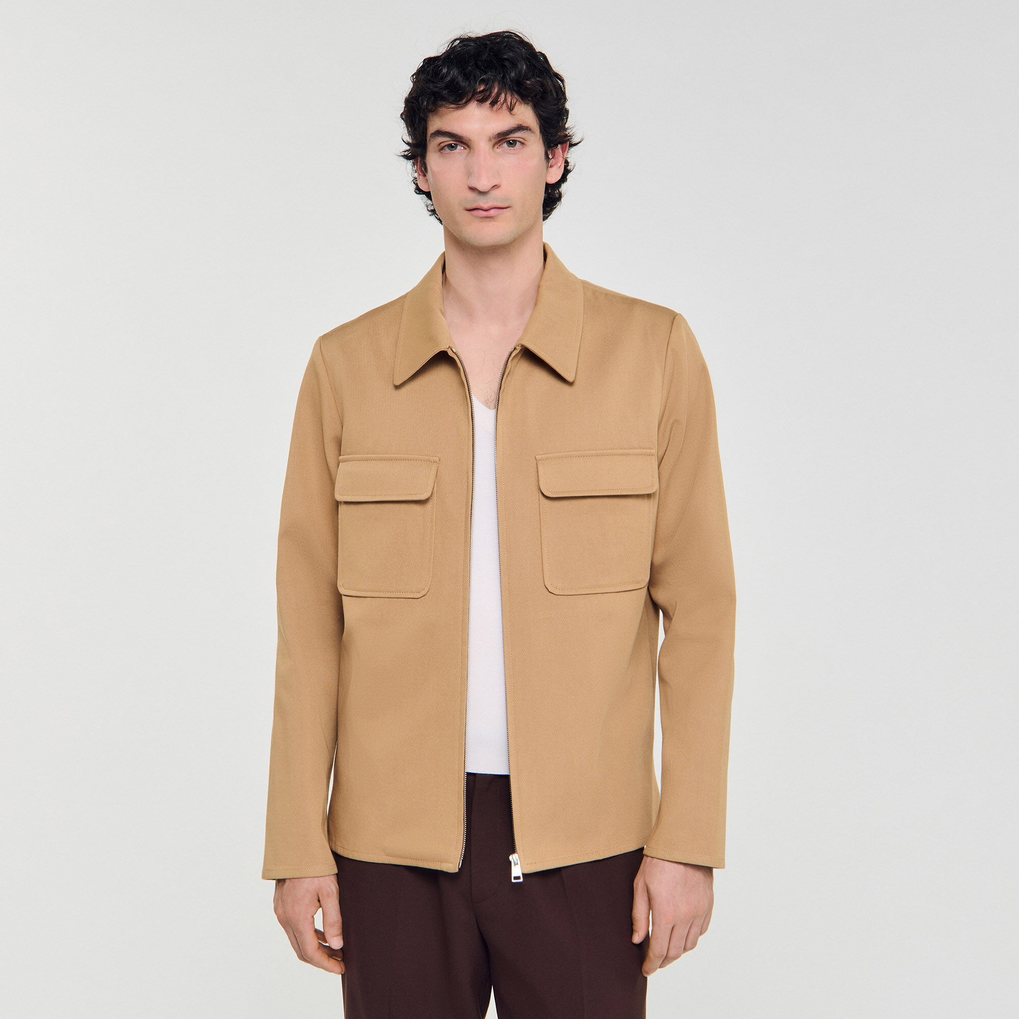 Reißverschluss-Steppjacke mit Taschen
