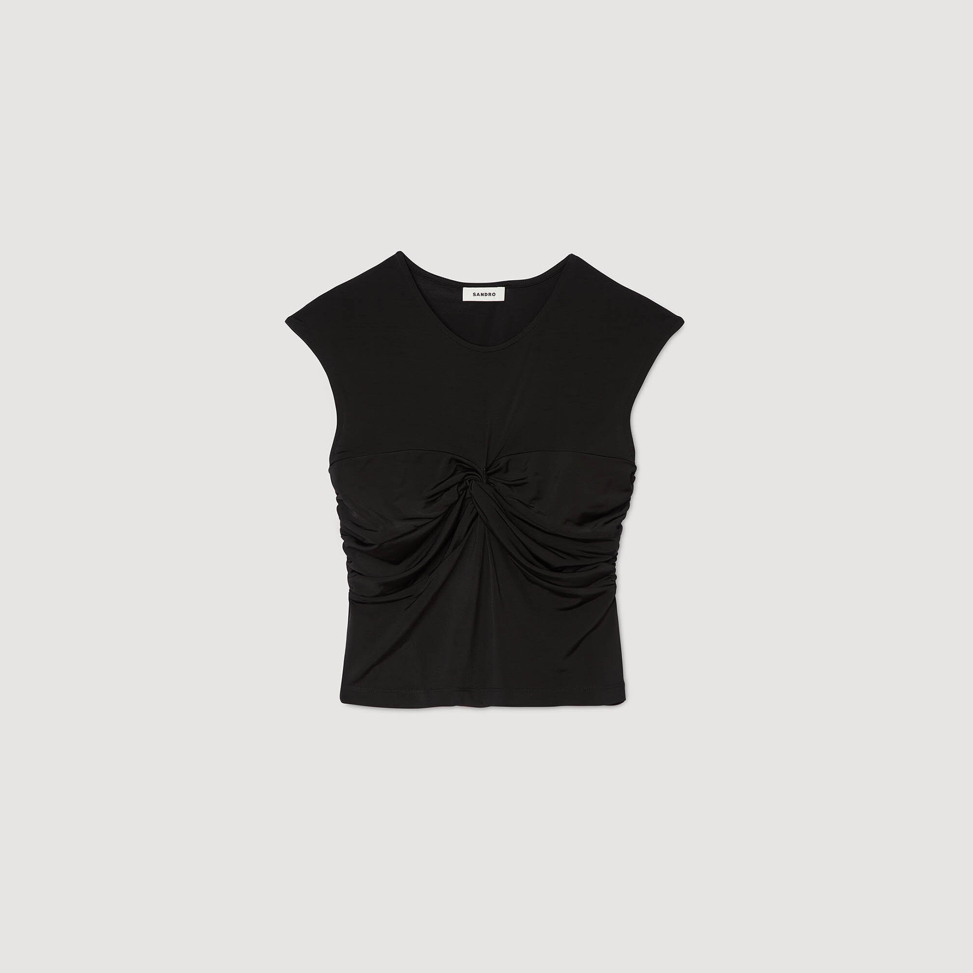 T-Shirt mit Drapierung