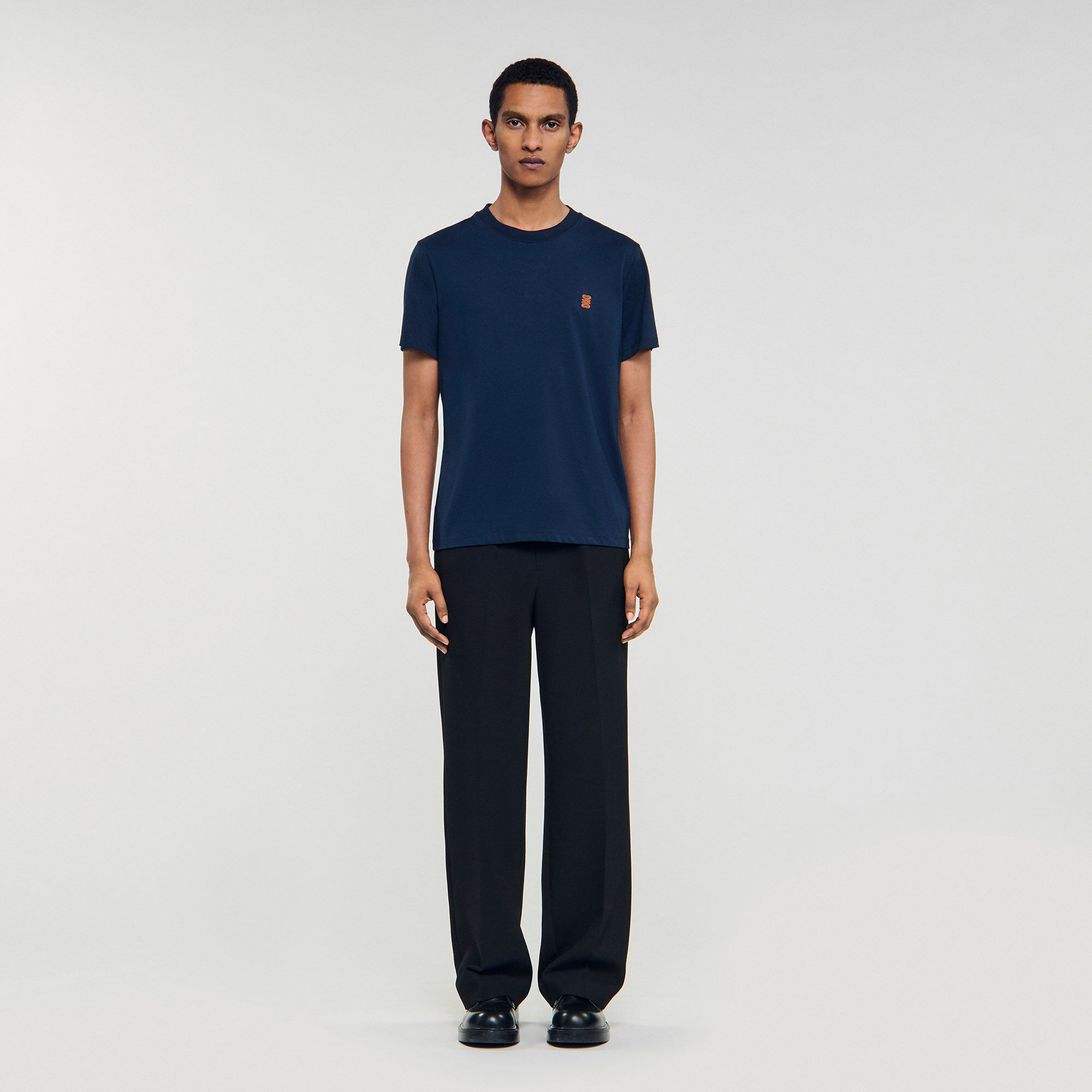 Leinen-Logo-T-Shirt