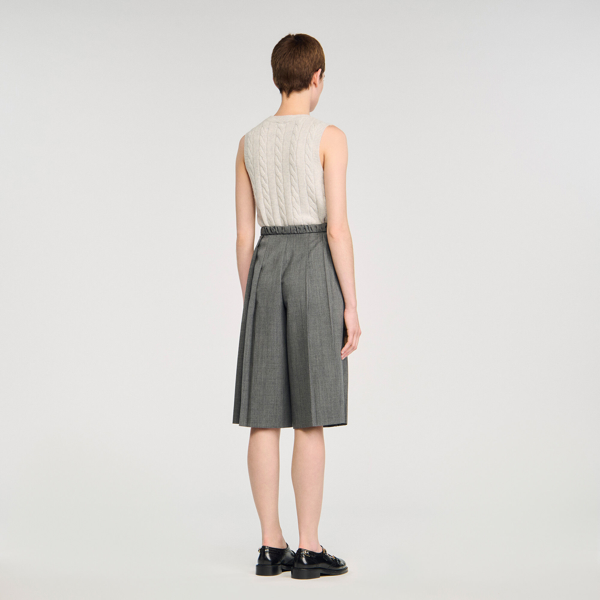 Pleated lange Shorts
