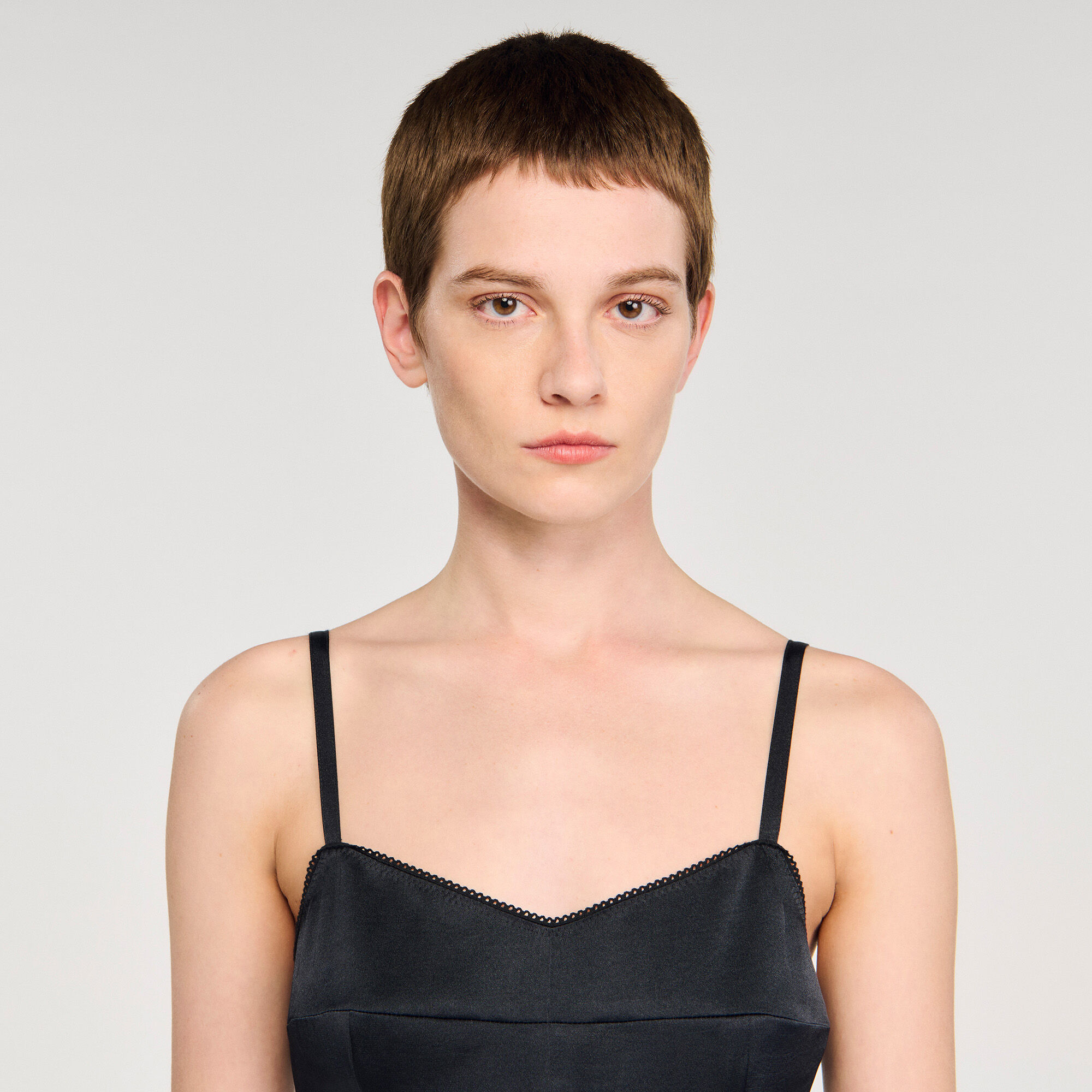 Maxikleid mit Satin-Optik